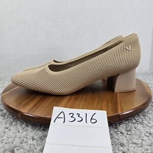 Vivaia Melody Pro Almond Square Toe Business Casual Daily Chunky Heel Women 41.5